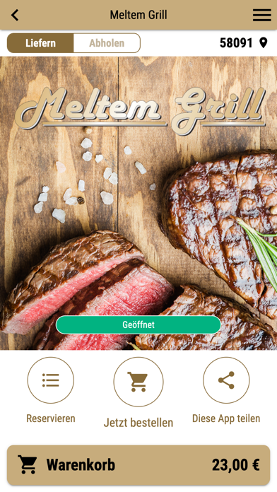 Meltem Grill Screenshot