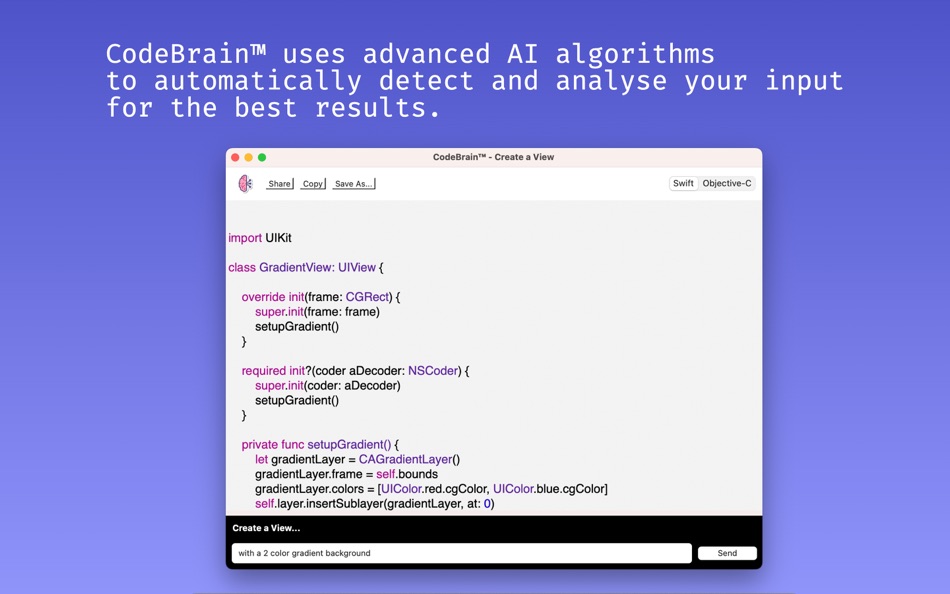 #3. CodeBrain™ - AI for Swift (macOS) 作者: David Dixon