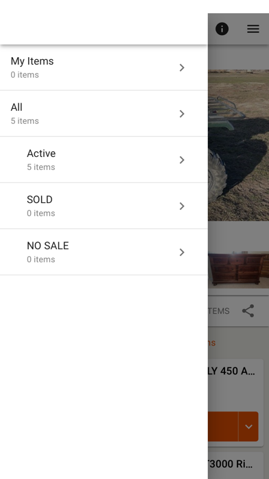 Brad Olson Auctions Screenshot