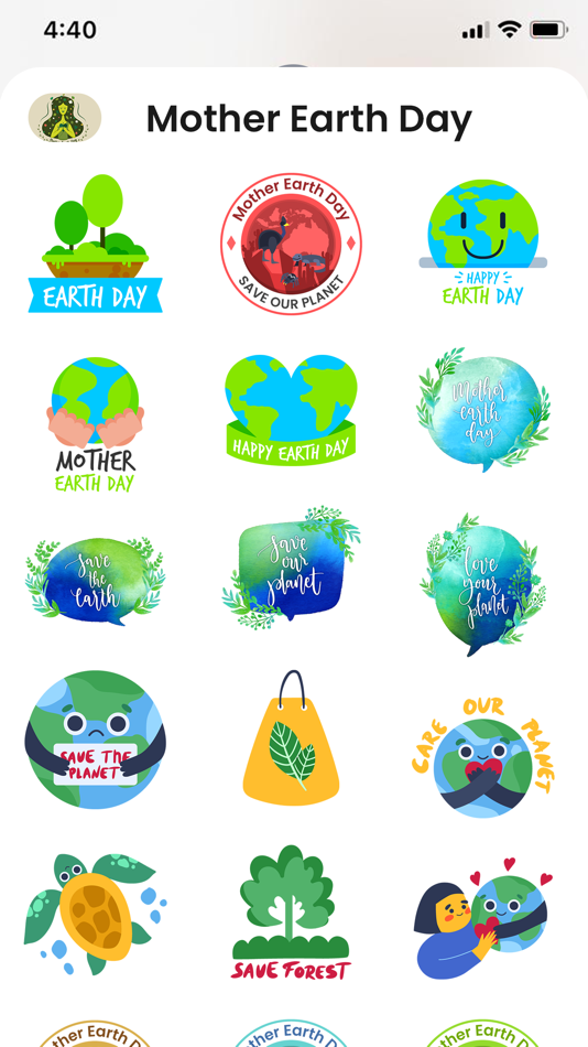 Mother Earth Day Stickers - 1.0 - (iOS)