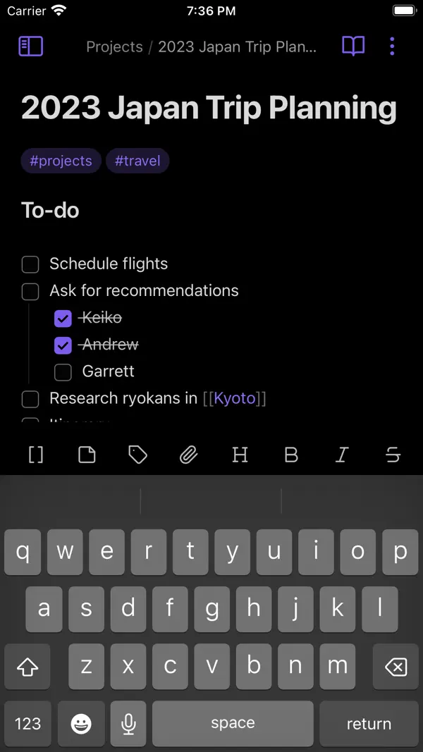Obsidian - Connected Notes Screenshot 4