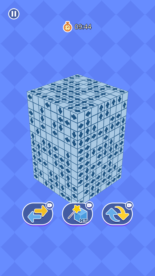 #3. 箭头消消-开心解压挪对对,方块消除3D (iOS) 由: Peikun Duan