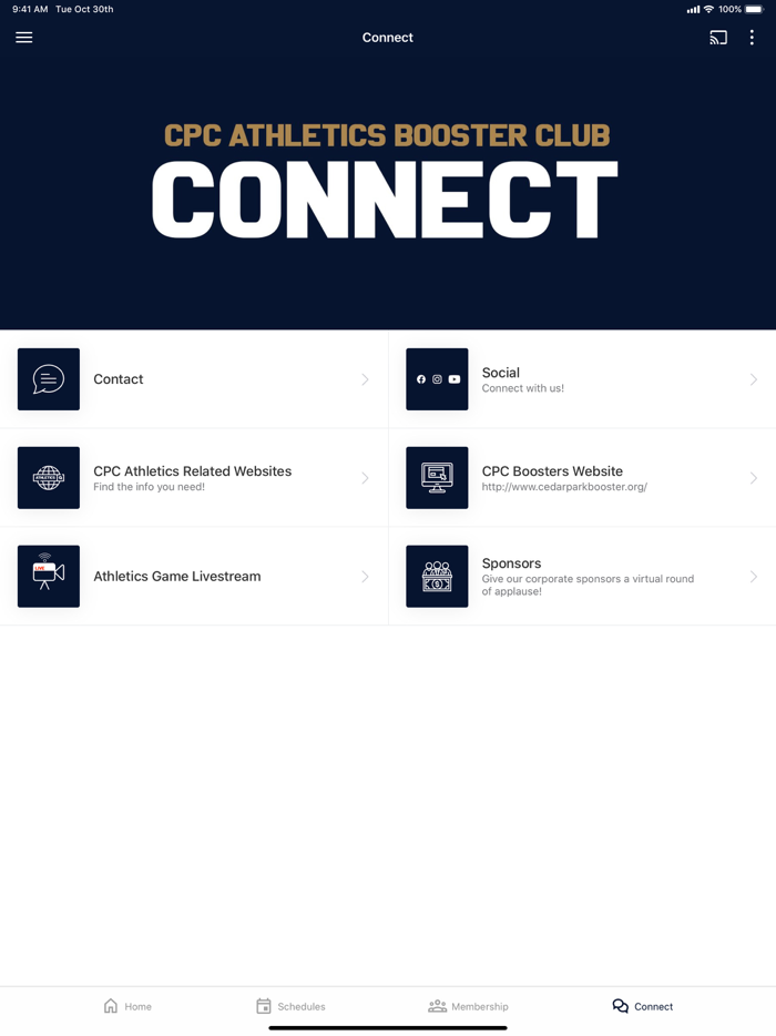 Cedar Park Christian Boosters