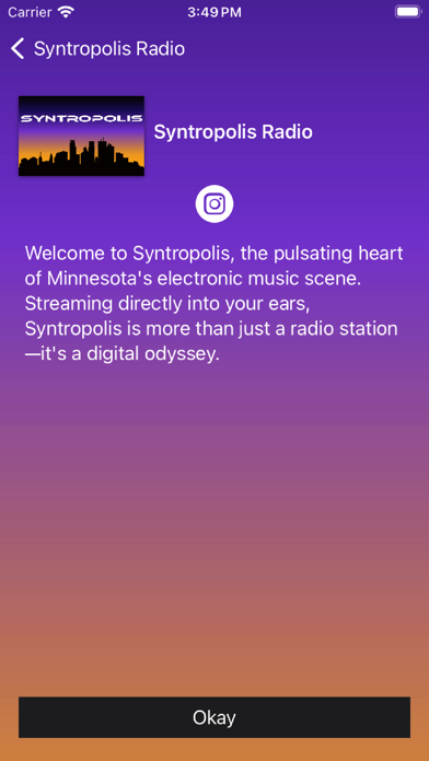 Syntropolis Radio Screenshot