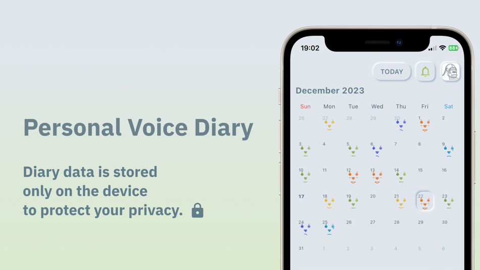 #2. BuddyWave - Voice Diary Log (iOS) By: tsubasa ichiba