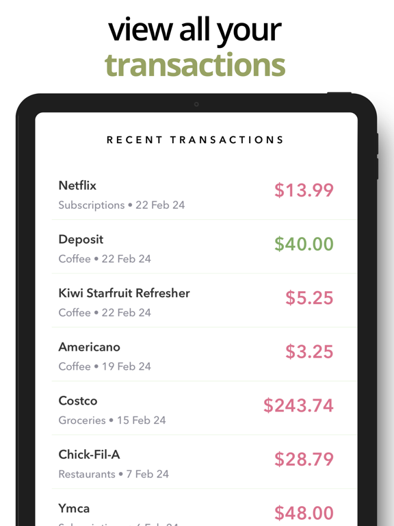 Envy: Envelope Budget Planner iPad screenshot 6 - Finance app