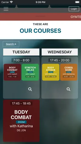 Game screenshot GYMTERNET Live Online Fitness apk