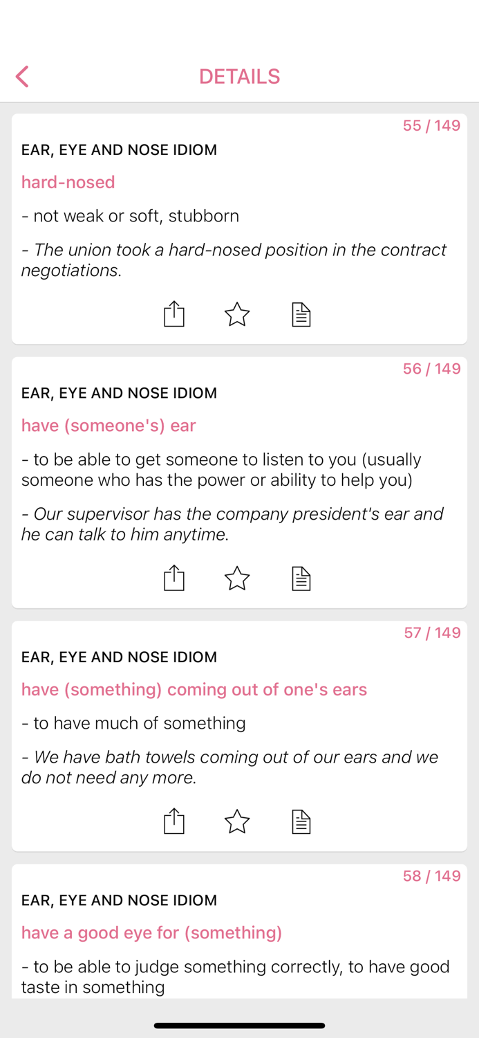 Number Eyes idioms in English