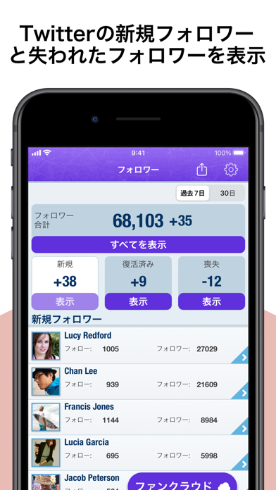 MyTopFollowers Pro for Twitterのおすすめ画像1