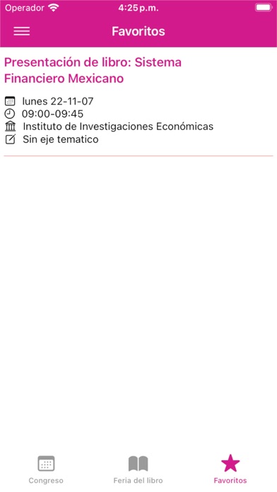 Screenshot 4 of IX Congreso Nacional App