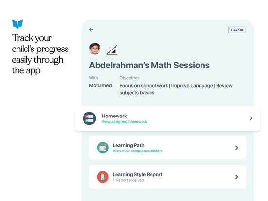 Orcas: Private Tutoring iPad screenshot 4 - Education app