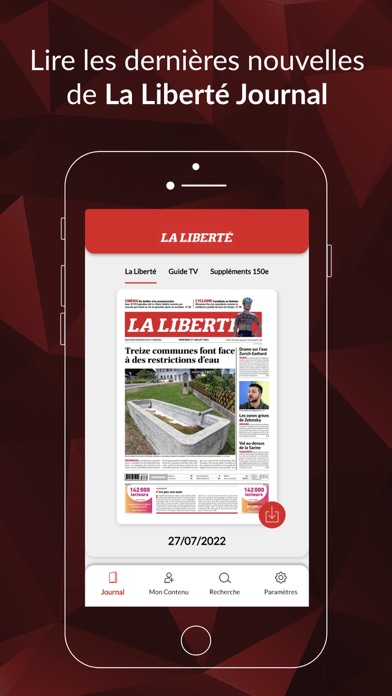 La Liberté journal Screenshot