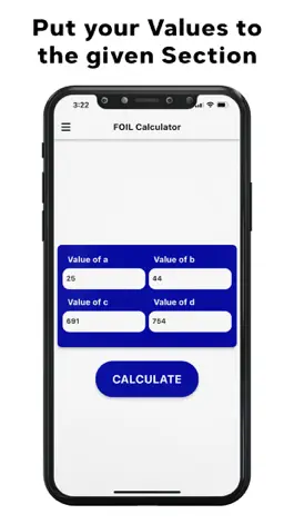 Game screenshot FOIL Binomials Calculator apk