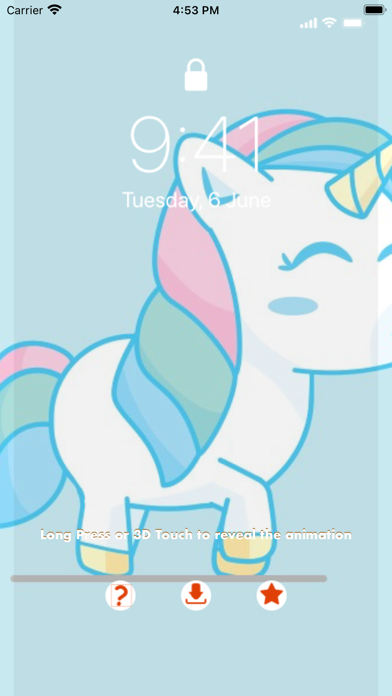 Baby Unicorn Live Wallpaper Screenshot