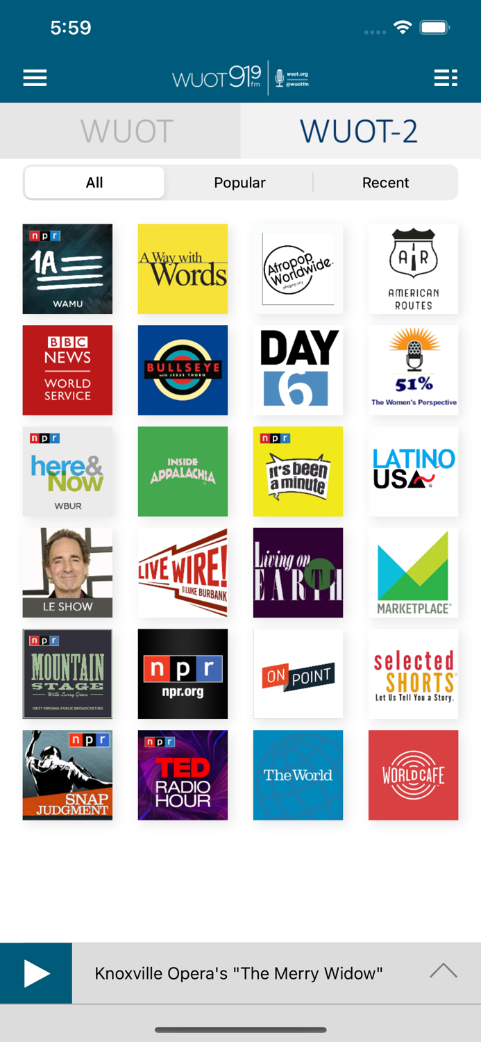 WUOT Public Radio App