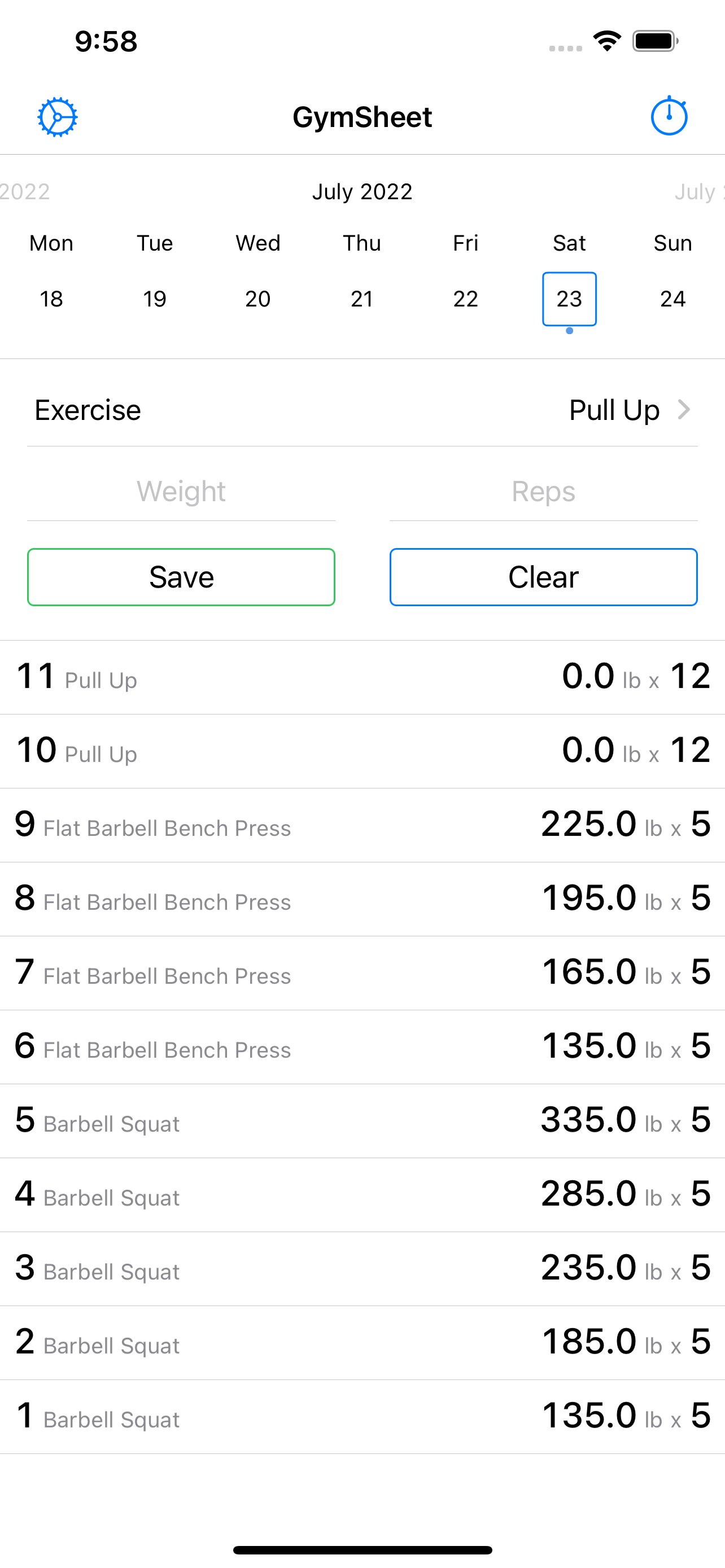 GymSheet - Workout Tracker