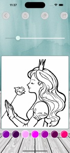 Paint and drawing princesses screenshot #4 for iPhone