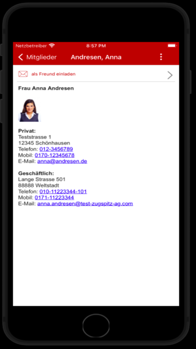VereinOnline App Screenshot