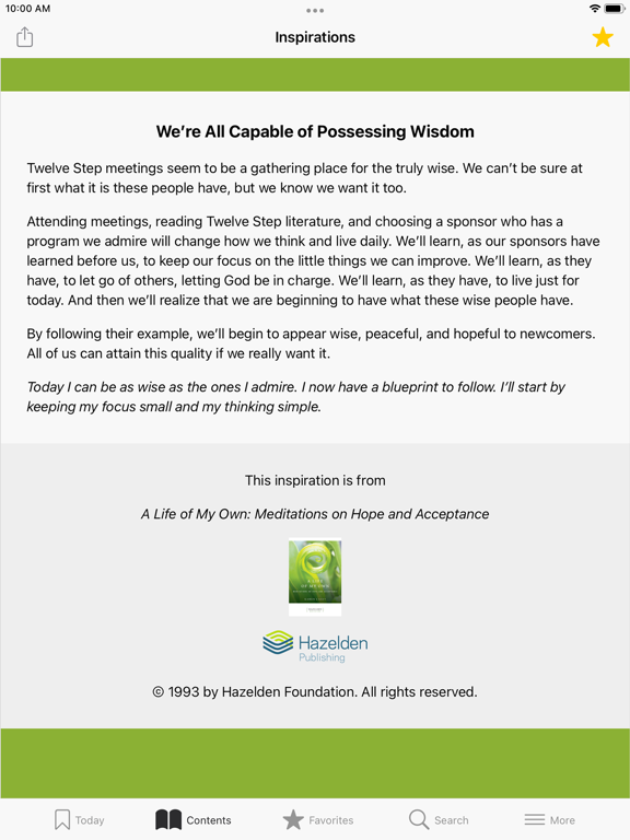 Screenshot #1 for Inspirations from Hazelden