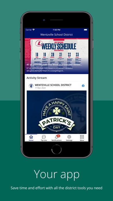 Wentzville School District Screenshot
