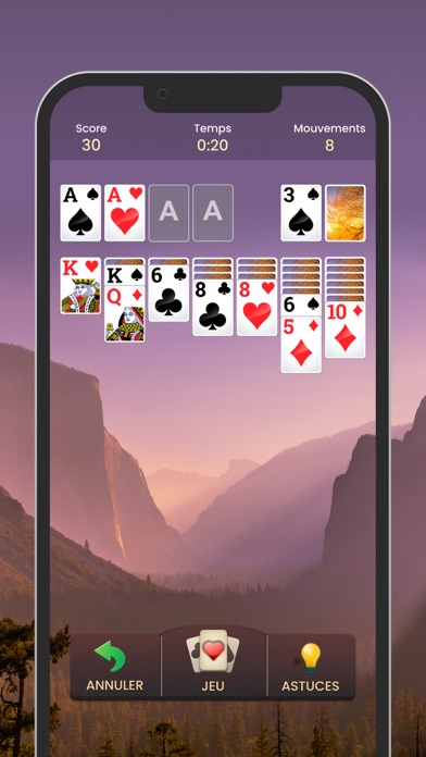 Screenshot #1 pour Solitaire - Jeu de cartes #1