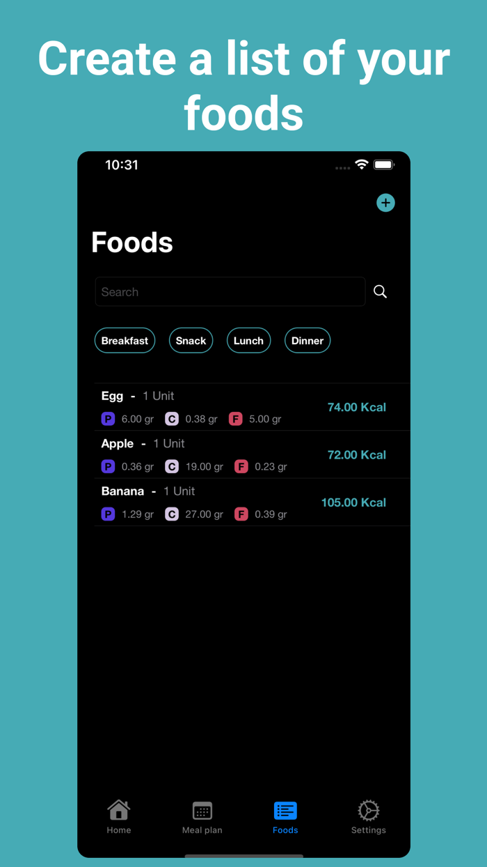 Calorify - Calorie tracker