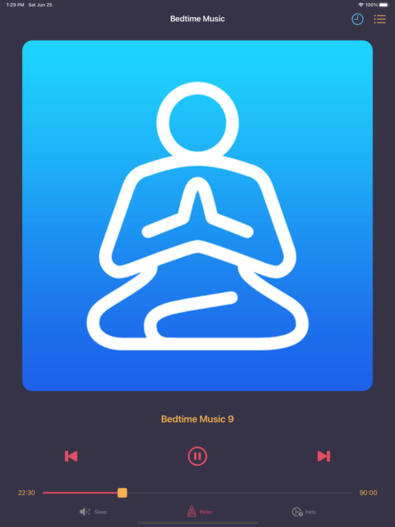 Sleep Music - Fast Sleep iPad screenshot 5 - Health & Fitness app