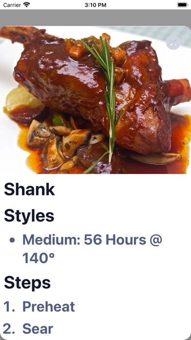 Sous Vide Recipes by Dario Screenshot