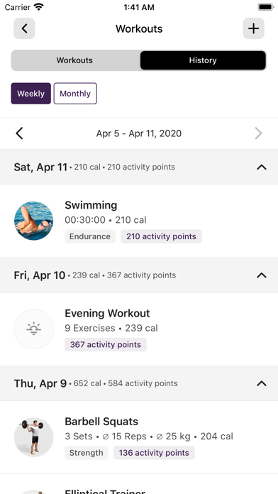 Bladium Sports & Fitness Club. Screenshot