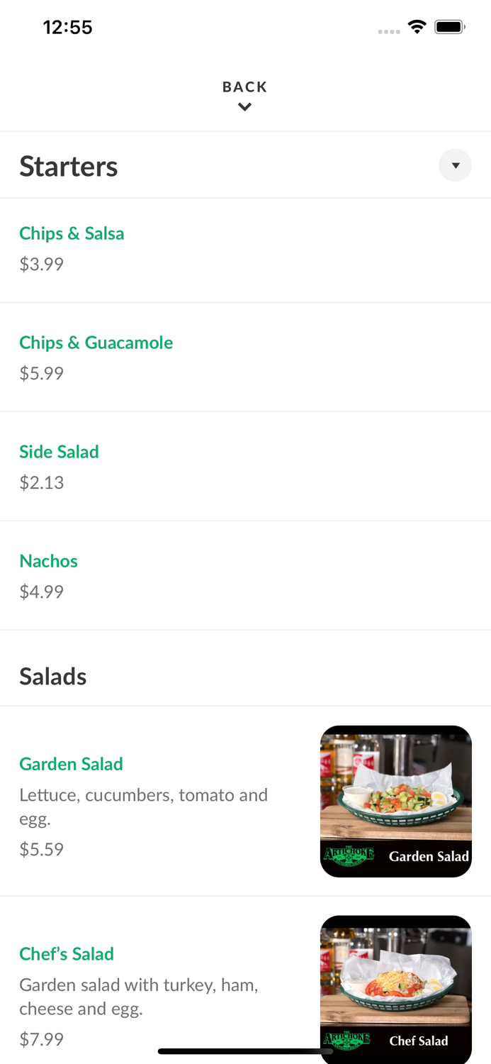 Artichoke Sandwich Bar