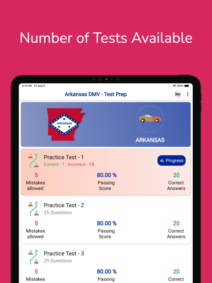 Arkansas DMV Permit Practice