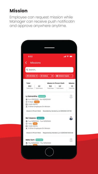 Corarl HR App Screenshot