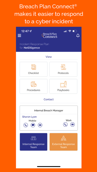 Breach Plan Connect® Screenshot