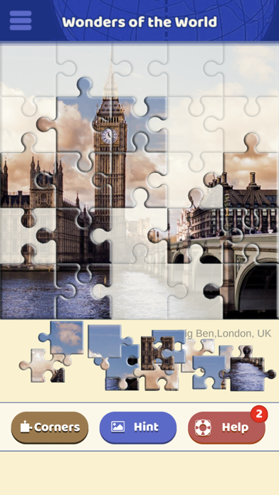 Wonders of the World Puzzle Screenshot