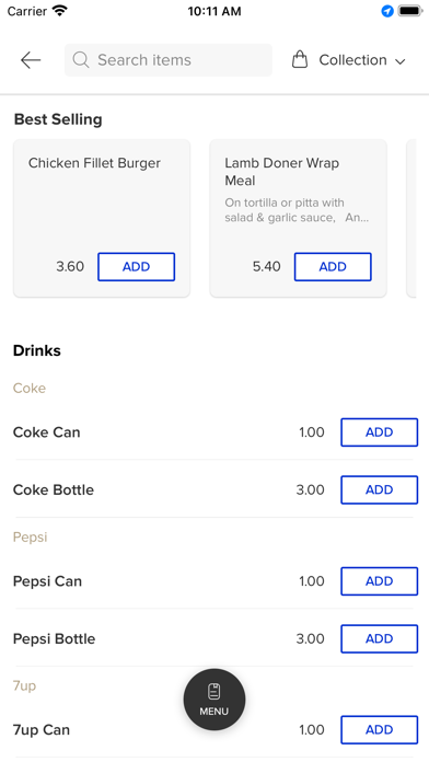 Amigo RESTAURANT Screenshot