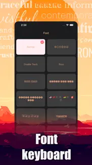 emoji keyboard-themes,fonts iphone screenshot 4