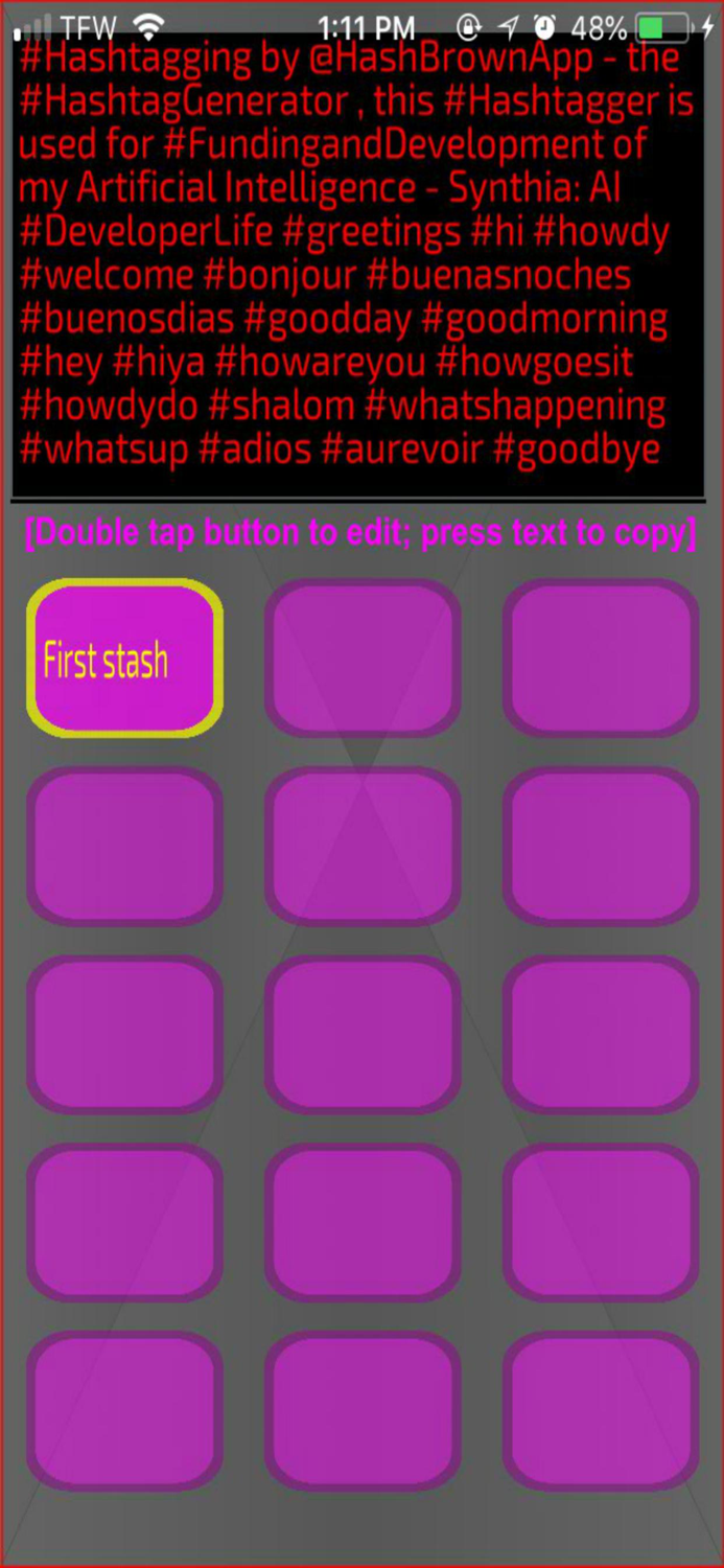 Hash Stasher - Store Hashtags