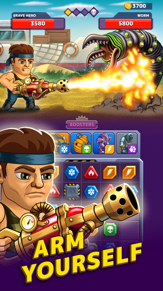 #2. Battle Lines: Puzzle Fighter (iOS) Bởi: Azur Interactive Games Limited
