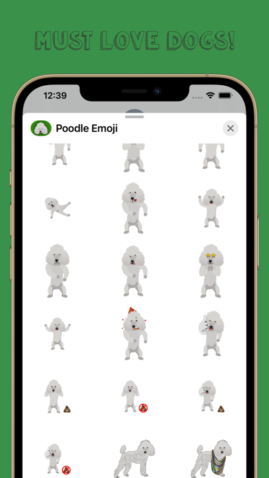 Poodle Emoji Screenshot