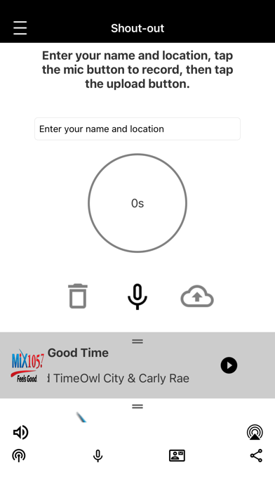 Mix 105.7 Screenshot