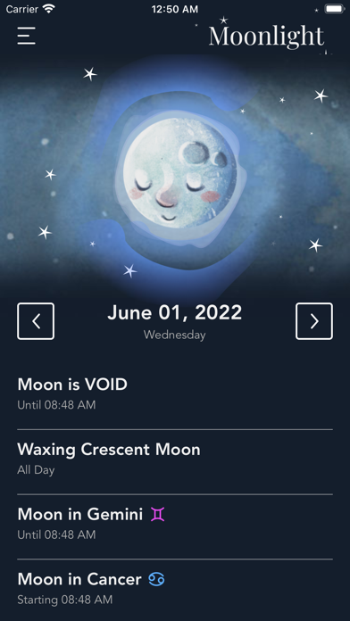 Moonlight Phases, Susan Miller Screenshot
