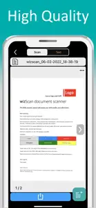 wizScan PDF document scanner screenshot #3 for iPhone