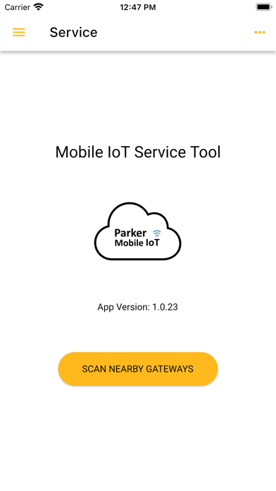 Parker Hannifin Mobile IoT Screenshot