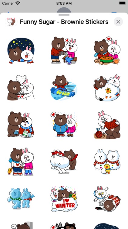 Funny Sugar - Brownie Stickers screenshot-5