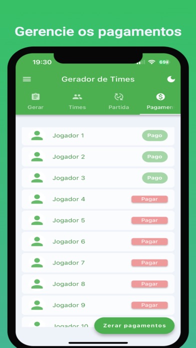 Gerador Times Screenshot