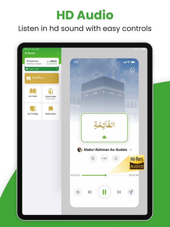 Al Quran - القران الكريم iPad screenshot 5 - Book app