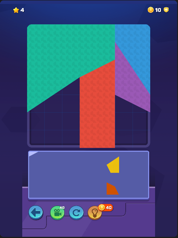 Polygon Jigsaw Riddle Exercise iPad screenshot