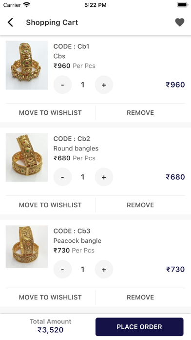 Honest Jewellery Shopping App Screenshot