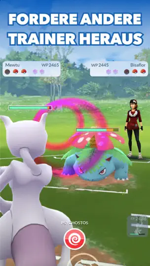 Screenshot von Pokémon GO auf dem iPhone 4