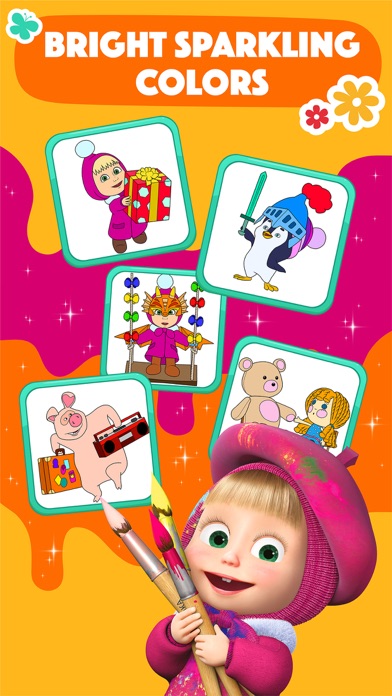 Masha and the Bear Colorings Screenshot